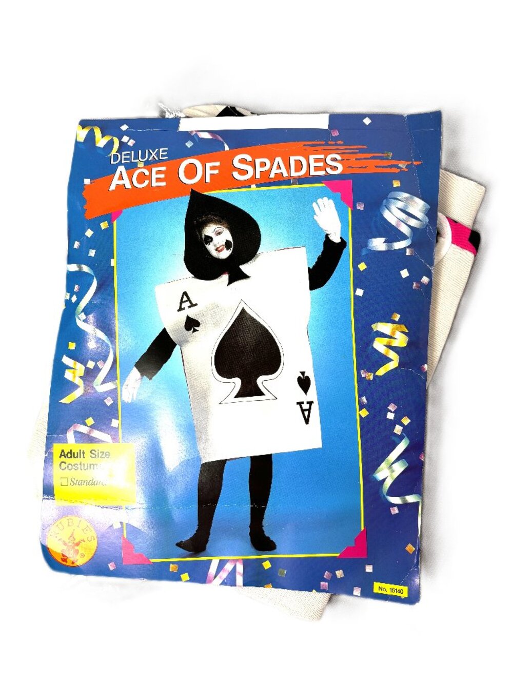 Rubie’s Ace of Spades Playing Card Costume Unisex One Size  NWT NOS VTG